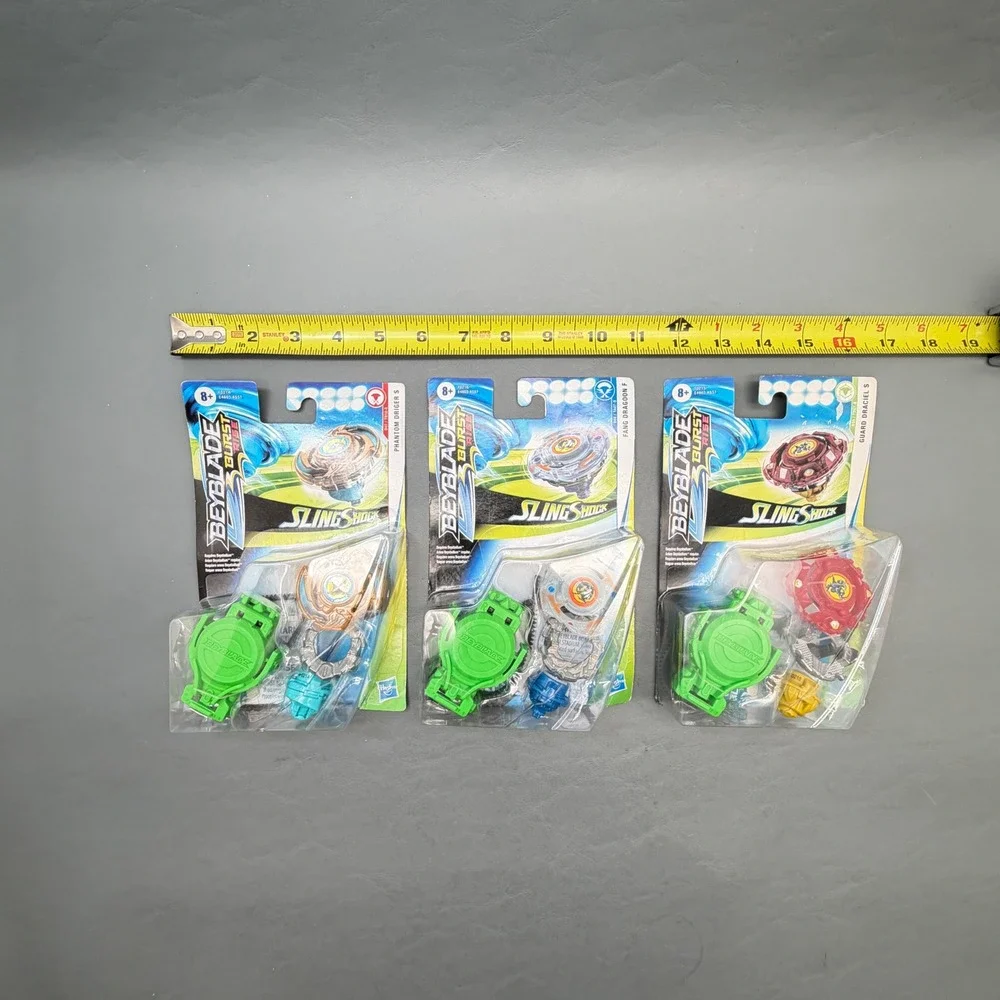 Lot of 3 Beyblade Burst Rise SlingShock Guard Draciel S Defense Type Hasbro NIP